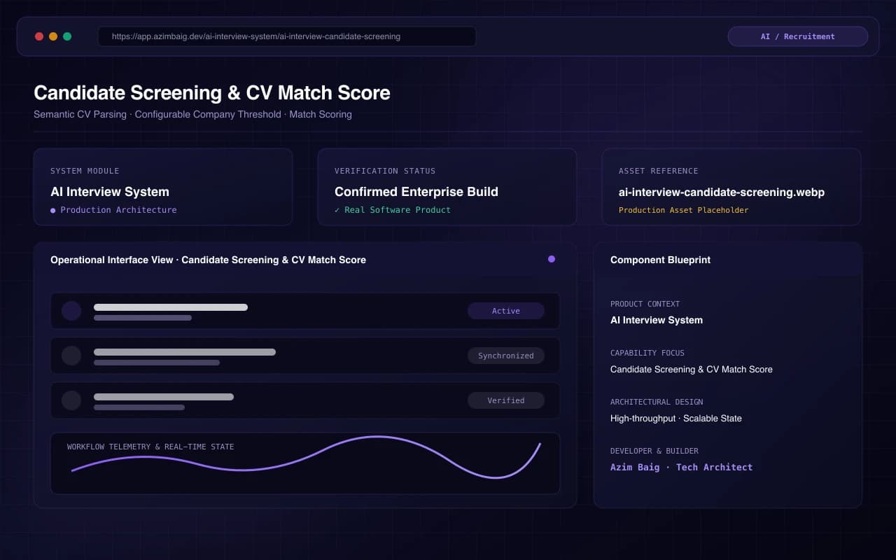 Candidate Screening & CV Match Score