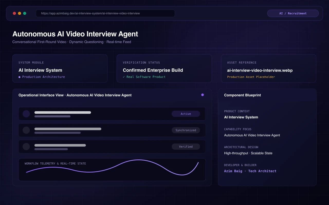 Conversational AI Video Interview